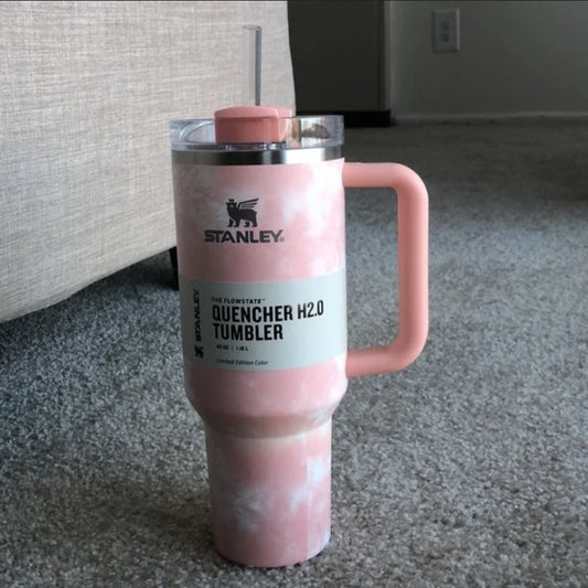 Peach Tie Dye Adventure Quencher Tumbler